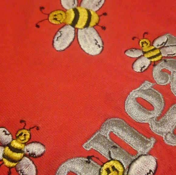 🐝 Longaberger Bees vintage Shirt Embroidered Large Bee Basket 🍯 Honey Picnic - Picture 3 of 12